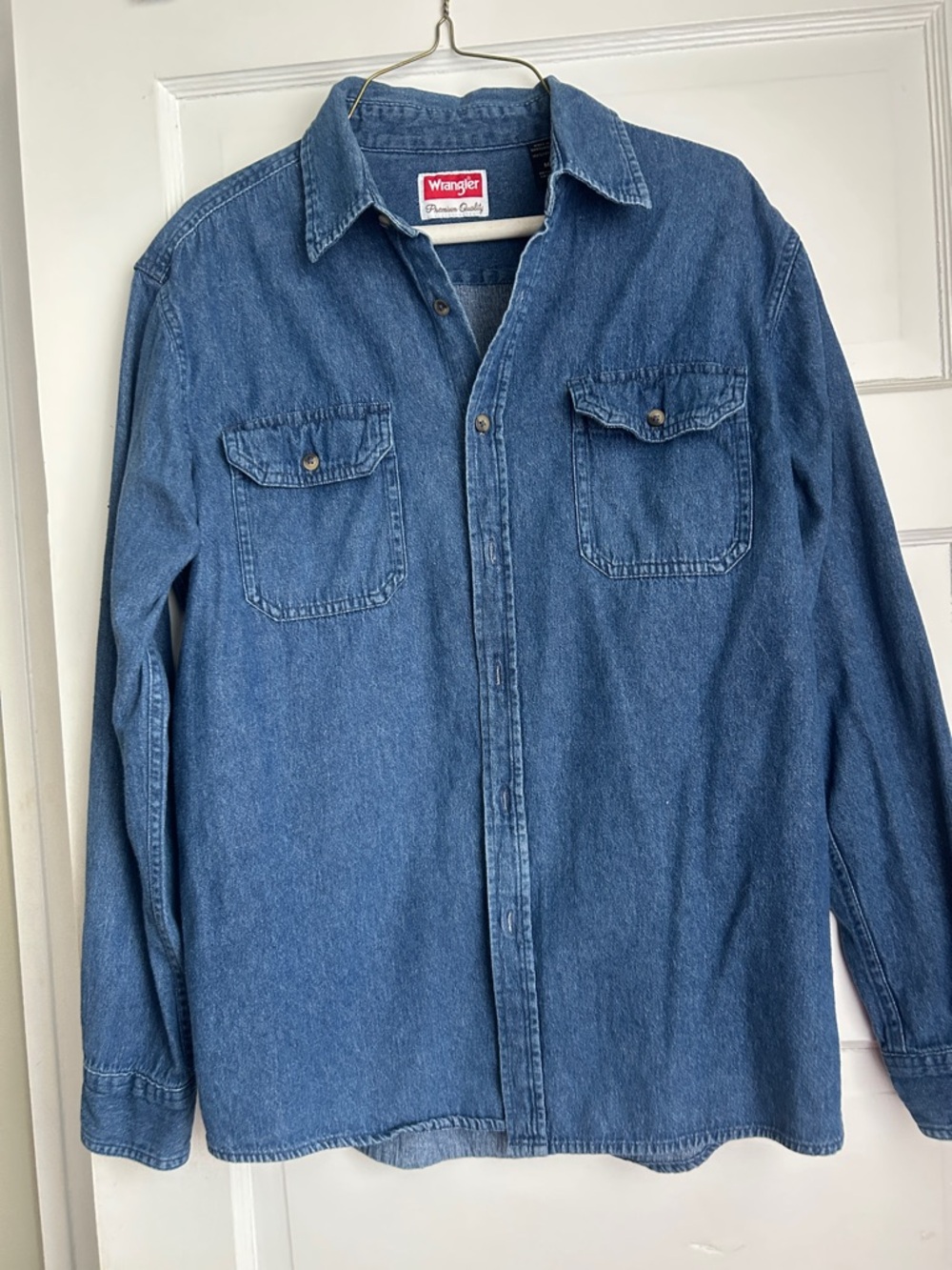 Wrangler Indigo Denim Button-Up Shirt